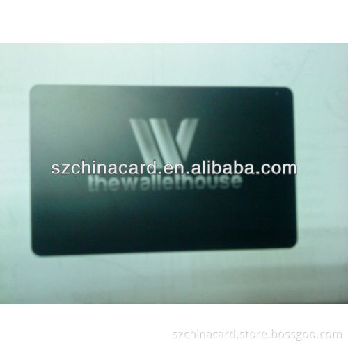 Pattern Black Matte PVC Membership Card
